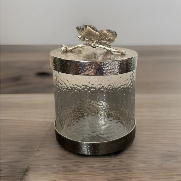 Michael Aram White Orchid Canister XS 5” - Picture 2 of 5